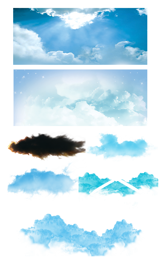 دانلود فایل لایه باز (PNG) آسمان و ابر-3