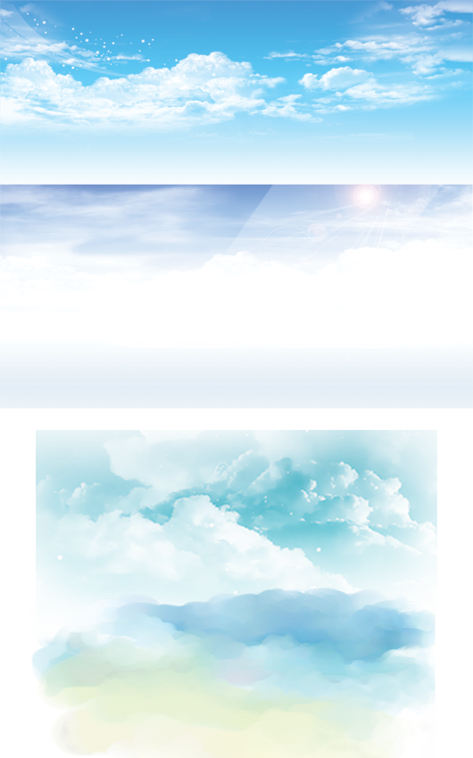 دانلود فایل لایه باز (PNG) آسمان و ابر
