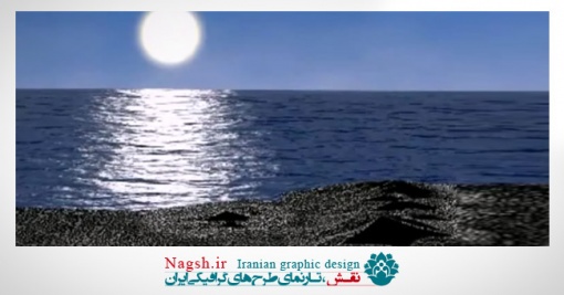 دانلود ویدئو کلیپ بالا آمدن ماه در دریا