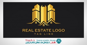 دانلود تصاویر وکتور لوگو مشاور املاک و ساختمان Real Estate Logo Set