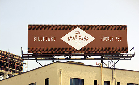 دانلود طرح لایه باز پیش نمایش بیلبورد Billboard Mockup 