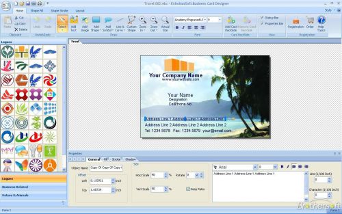 دانلود نرم افزار ساخت کارت ویزیت EximiousSoft Business Card Designer 5.02