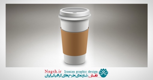 دانلود طرح موک آپ چاپ لوگو روی فنجان قهوه Coffee Cup Mockup